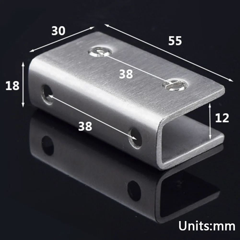 2 шт стеклянные зажимы полка из нержавеющей стали фиксированные | Дом и сад