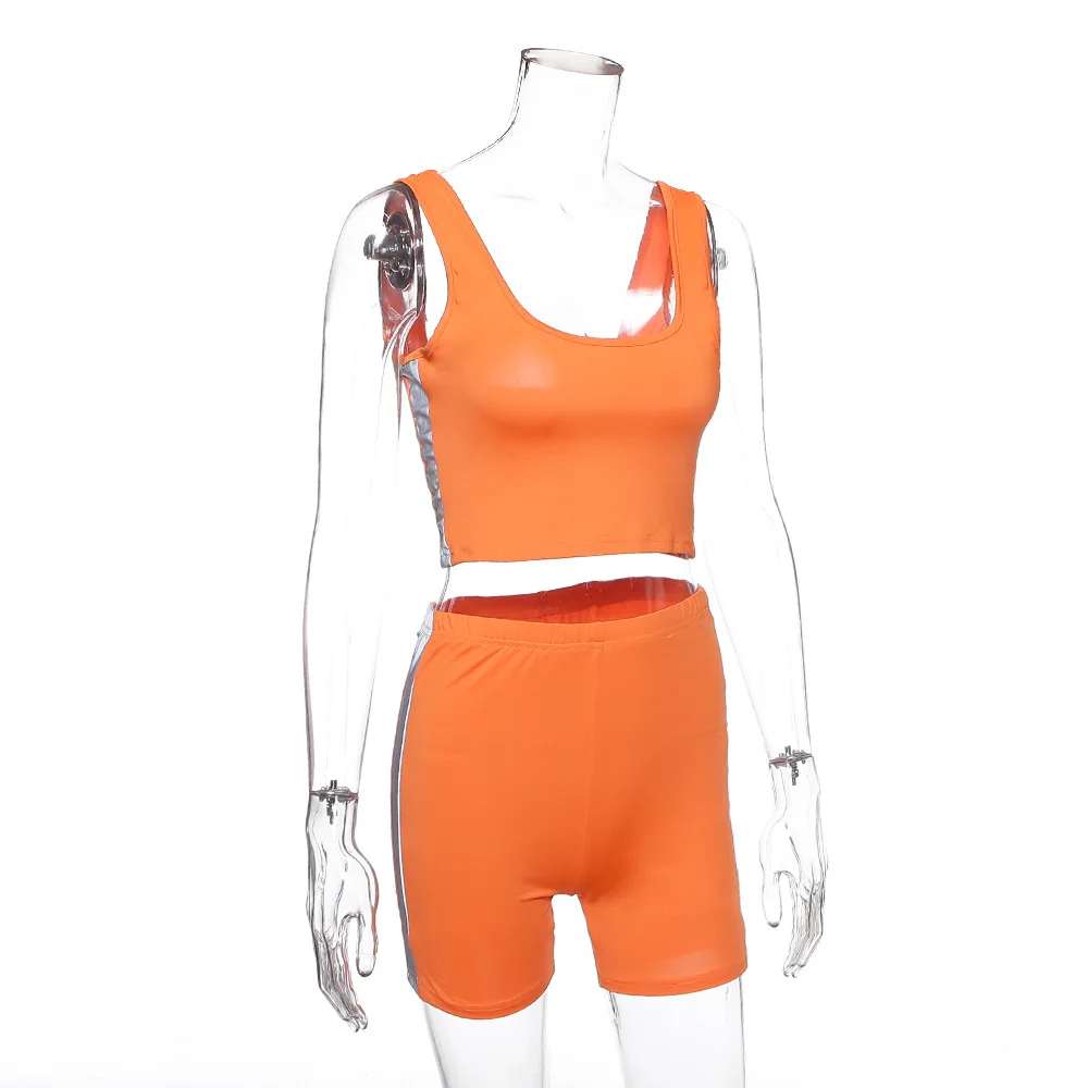 Эластичные неоновые Светоотражающие полосатые байкерские шорты комплект для