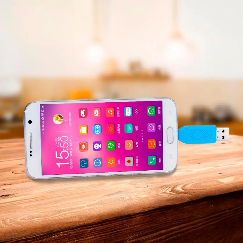 Высокоскоростной мини USB 2 0 + OTG Micro SD/SDXC TF кардридер адаптер u диск Прямая поставка