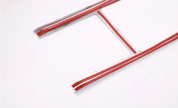 Для Land rover Range Rover VELAR 2017 2018 ABS Матовая Серебристая защитная рамка центральной