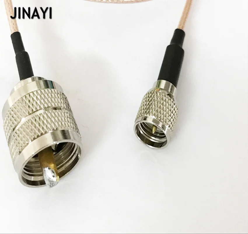 Мини UHF штекер к PL259 Штекерный Разъем RF коаксиальный кабель RG316 1 м 3 5 10
