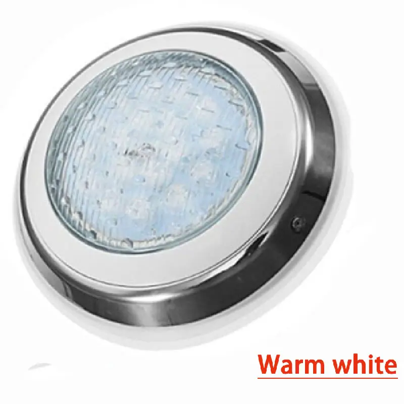 Warm White 12 Вт 15 Вт 18 Вт Светодиодный светильник для бассейна IP68 Водонепроницаемый AC/DC 12 В открытый RGB подводный светильник для пруда светодиодный Piscina Luz точечный светильник - Испускаемый цвет: Warm White