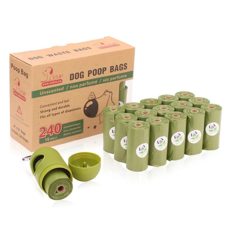 New Arrival 16 Pcs Classic Simple Pet Dog Poop Bag Dispenser High Quality Strong Durable Bags for Dogs Outdoor Portable 10A | Дом и сад