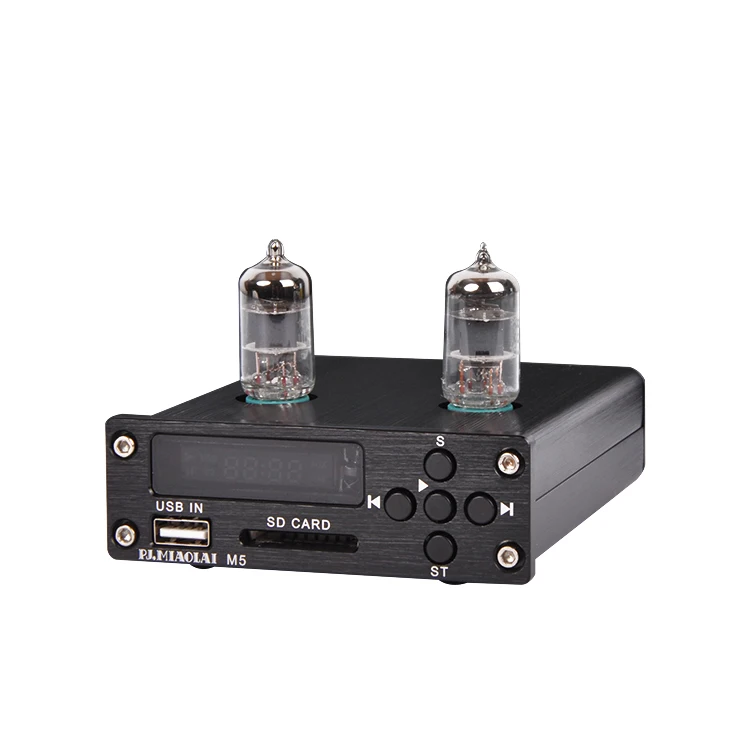 PJ. MIAOLAI M5 HIFI 6J1 ламповый предусилитель MP3 без потерь аудио музыкальный плеер декодер электронный ламповый аудио предусилитель