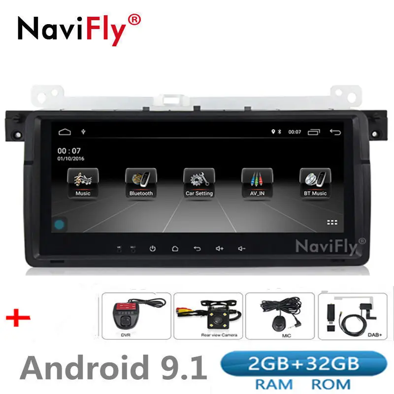 8.8 дюймовый Android 9.1 Автомобильное радио мультимедия Canbus для BMW E46 M3 318/320/325/330/335 Rover 75 1998-2006 GPS навигация WIFI BT RDS.