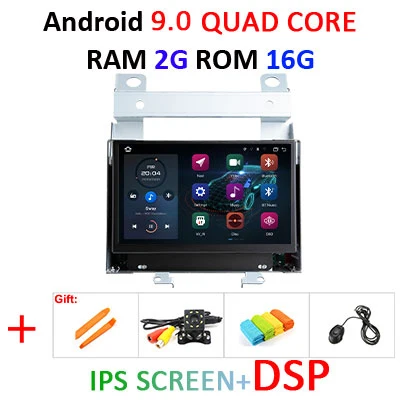 Android 9,0 4G ram 64G rom Автомобильный gps для Land Rover freelander 2 2007-2012 Радио Стерео навигация аудио без DVD плеера - Цвет: 9.0 2G 16G IPS DSP