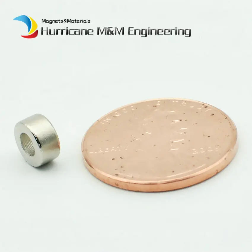 

NdFeB Ring Magnet OD 6x3x3 mm Jewelry magnet Neodymium Permanent Magnets Grade N35 NiCuNi Plated Axially Magnetized 100pcs