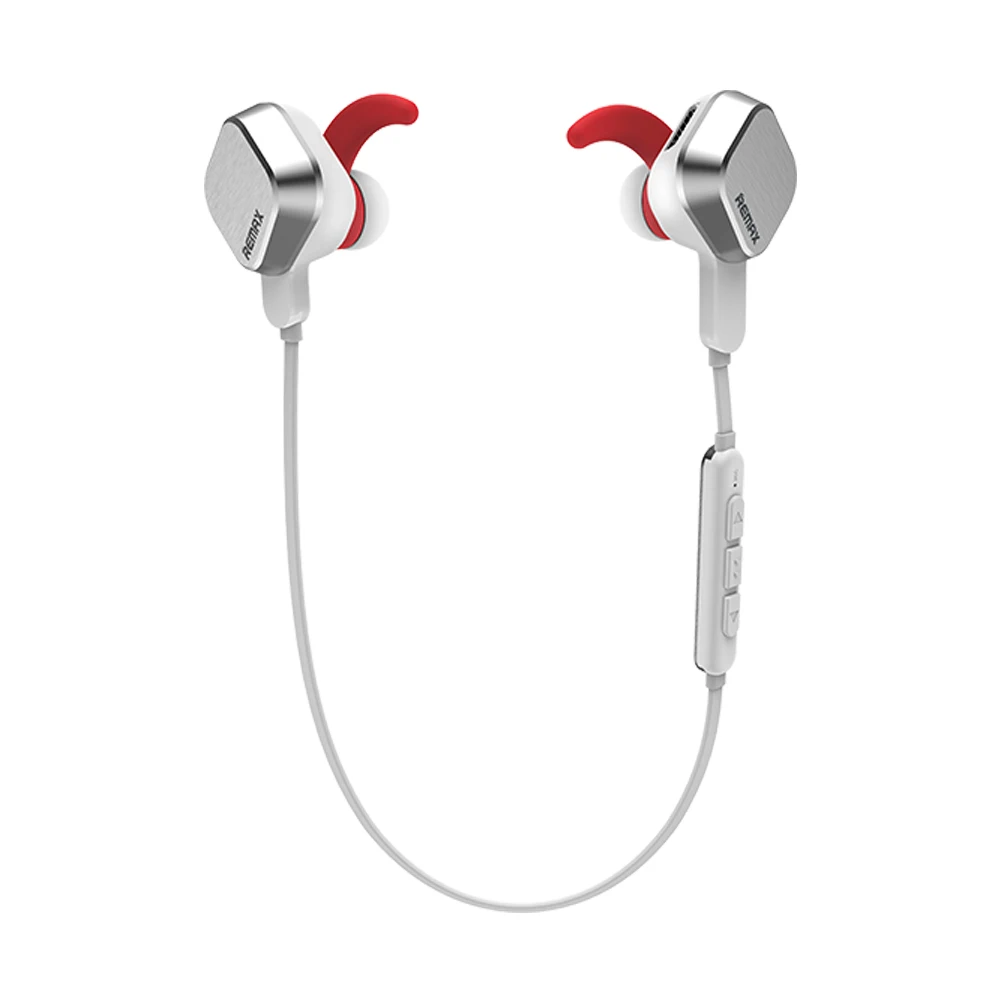 Белый Наушники remax RB-S2 Bluetooth, Спортивные Беспроводные наушники с mi c для Xiao mi Red mi Note 7 mi 8 lite mi band 3 mi 9 a2 - Цвет: Белый