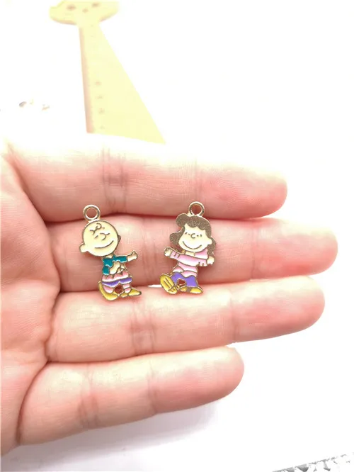 Ожерелье для девочек с героями мультфильмов и арахисовыми собаками 50 шт. серьги