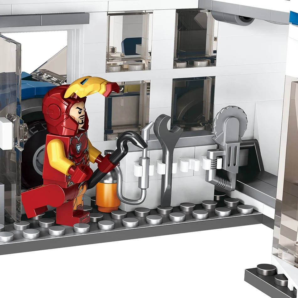 735 шт. маленькие строительные блоки игрушки совместимые с Lepinging Мстители смесь