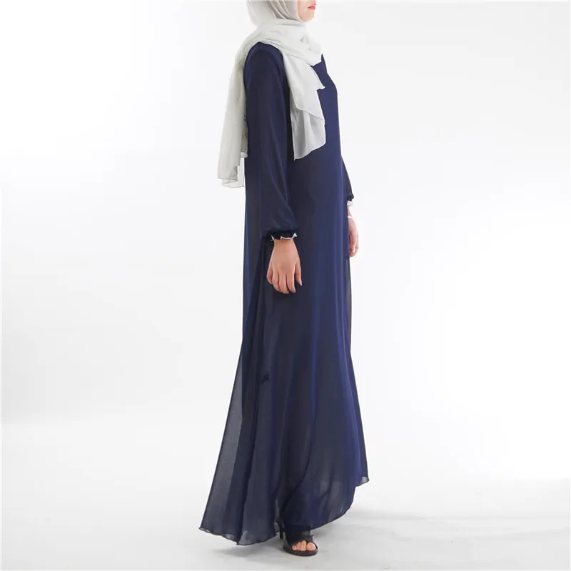 Abaya, Дубай, летнее шифоновое платье с наизнанку, два тона, популярное исламское платье с наизнанкой, мусульманская Двусторонняя одежда, быстрая