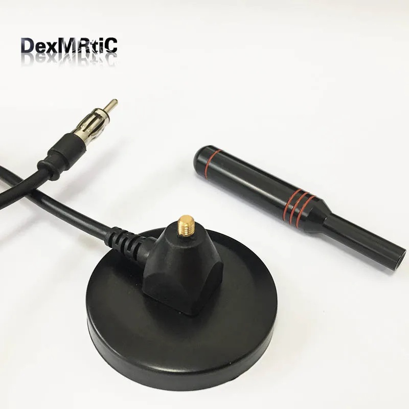 1PC Auto radio FM antenna signal boost sucker magnetic aerial universal for car 3m cable