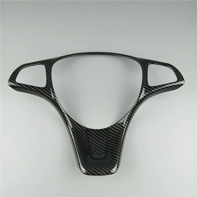 Carbon Fiber Black ABS Автомобильный руль Кнопка рамка украшение из углеродного волокна цвет для Mercedes Benz Vito W447 V класс V260 GLS GLE - Название цвета: Carbon Fiber Black