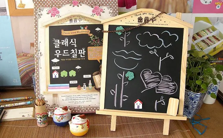 Бесплатная доставка детская деревянная доска дом магнитный планшет обучающие