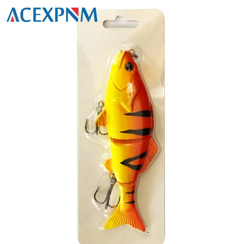 Тонущие воблеры 3 сегмента рыболовные приманки многошарнирная свимбейт 50 г