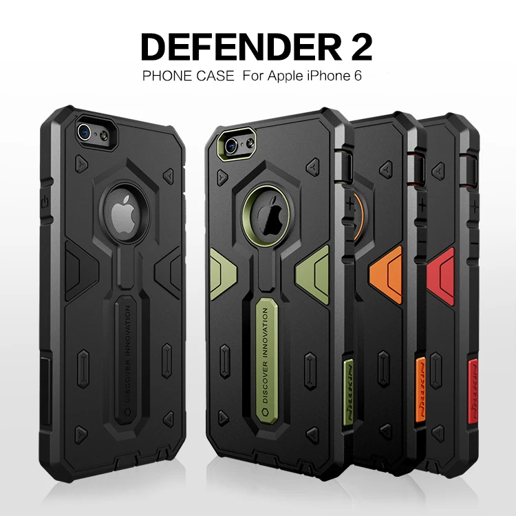1 шт. крышка для apple iphone 6/6s hard case nillkin defende 2-го поколения жесткий тонкий чехол hoesje |