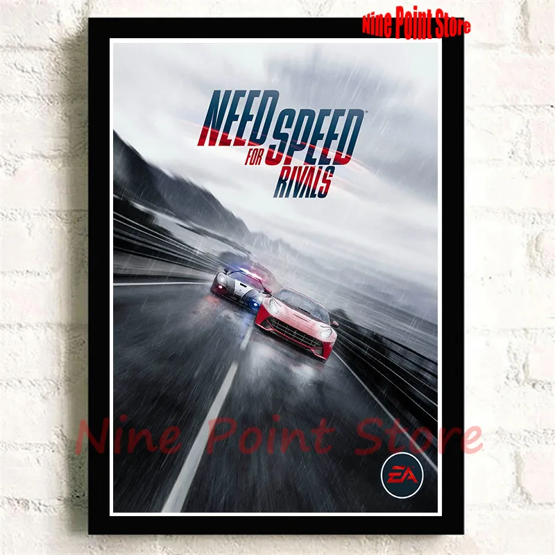 Игровой плакат Need For Speed автомобильное покрытие бумажный домашний Настенный