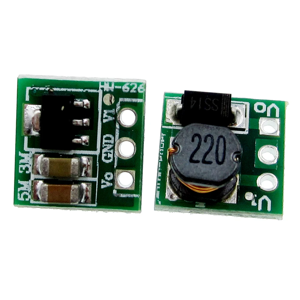 5PCS DC 1.8V 2.5V 3V 3.3V 3.7V To 5V Step Up Power Supply Voltage Boost Converter Board Module Regulator 18650 Li-on Batery | Компьютеры и
