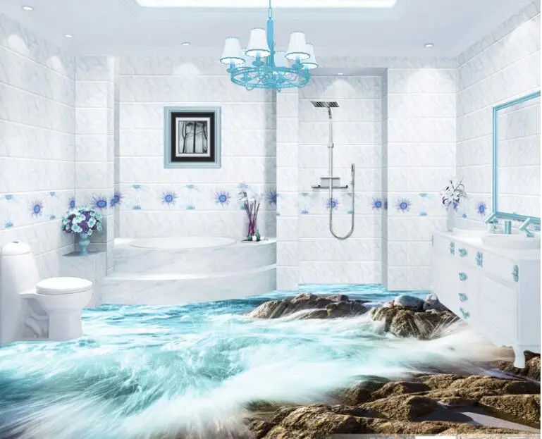 Beibehang модные домашние высокого уровня украшения дома обои Фэнтези coast спрей 3D стерео полы papel де parede скачать