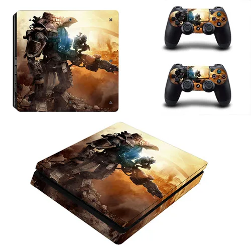 Titanfall 2 наклейка PS4 тонкая кожа Наклейка для sony playstation 4 консоль и 2 контроллера PS4 тонкая кожа Наклейка виниловая - Цвет: YSP4S-0807