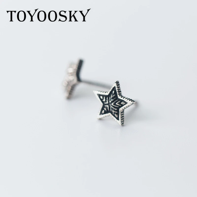Женские и мужские серьги гвоздики из тайского серебра 100% пробы|earrings gift|fashion stud