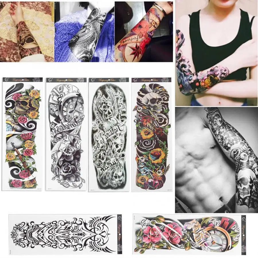 Водостойкая временная татуировка 5 видов тату наклейка Временная подделка