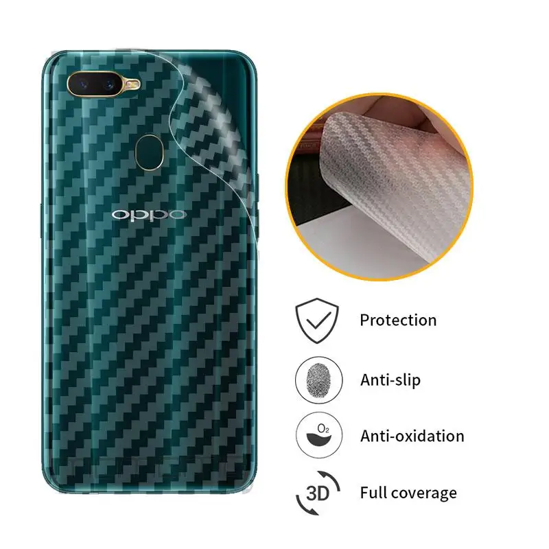 3D защитная задняя пленка из углеродного волокна для OPPO A3s A5 AX5 A7n A7 A5S A7X F9 Pro F9Pro