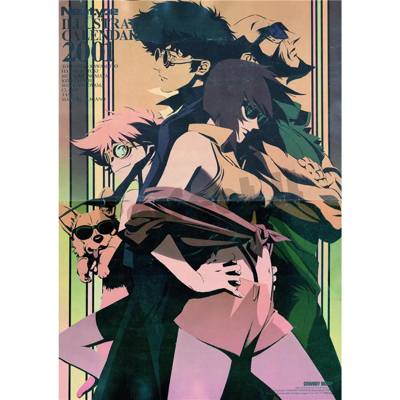 Ковбой bebop домашний интерьер украшения Крафт Фильм плакат рисунок core наклейки на стену