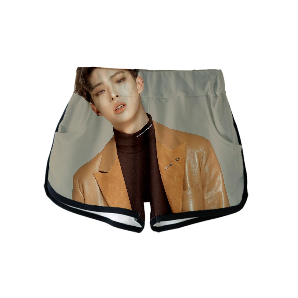 ATEEZ 3D печатных шорты для женщин Kpop модные в уличном стиле 2019 Лидер продаж