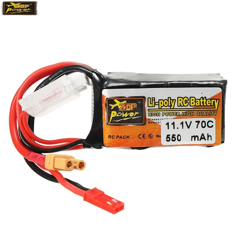Аккумуляторная батарея ZOP Power 11 1 В 550 мАч 70C 3S с разъемом JST XT30|3s lipo battery|lipo batteryzop power |