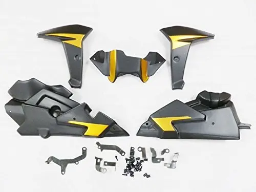 Для yamaha MT09 FZ09 MT-09 FZ-09 2013 МОТОЦИКЛ ABS lnjection обтекатель двигателя диверсии пластины - Цвет: Золотой