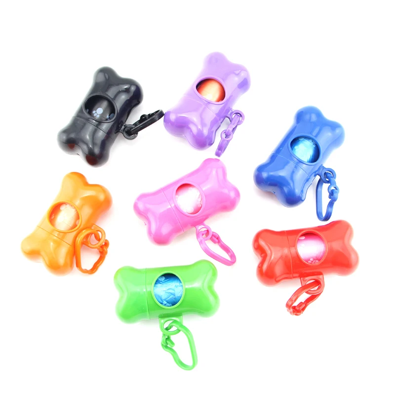 1 рулон сумки + чехол из кости для собак мешки мусора на доске биоразлагаемые