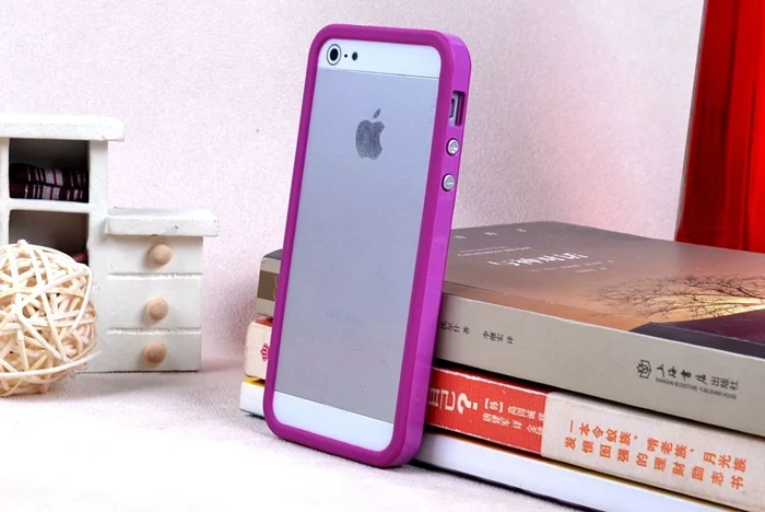 Сплошной цвет Силиконовый протектор бампер для iphone 5 5s SE Защитная крышка рамка из ТПУ и ПК сотовый телефон Сумки чехол с 10 цвет s