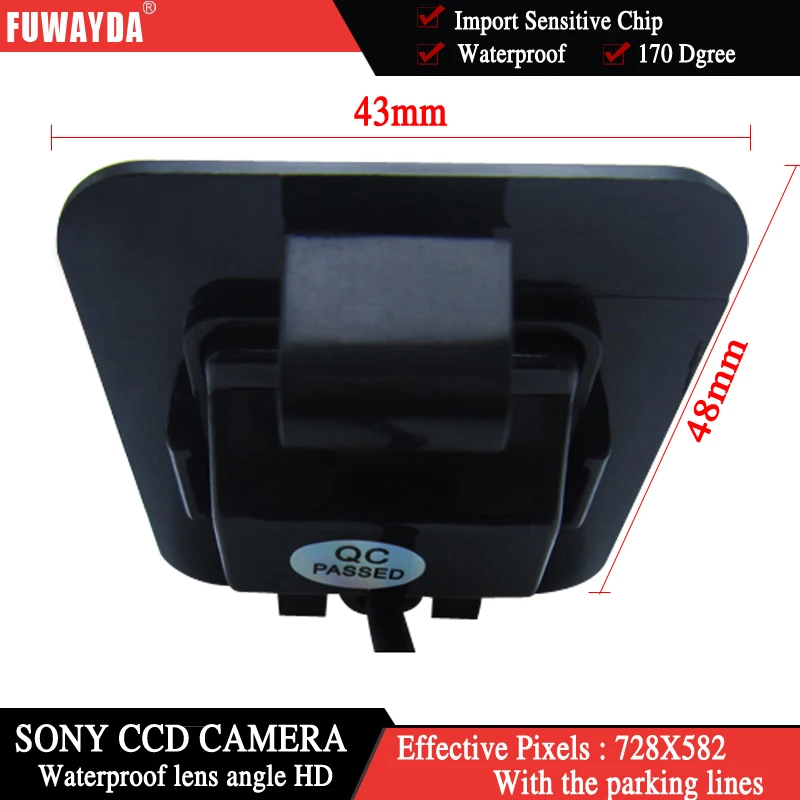Зеркало заднего вида FUWAYDA с датчиком CCD для SONY Автомобильное зеркало направляющей