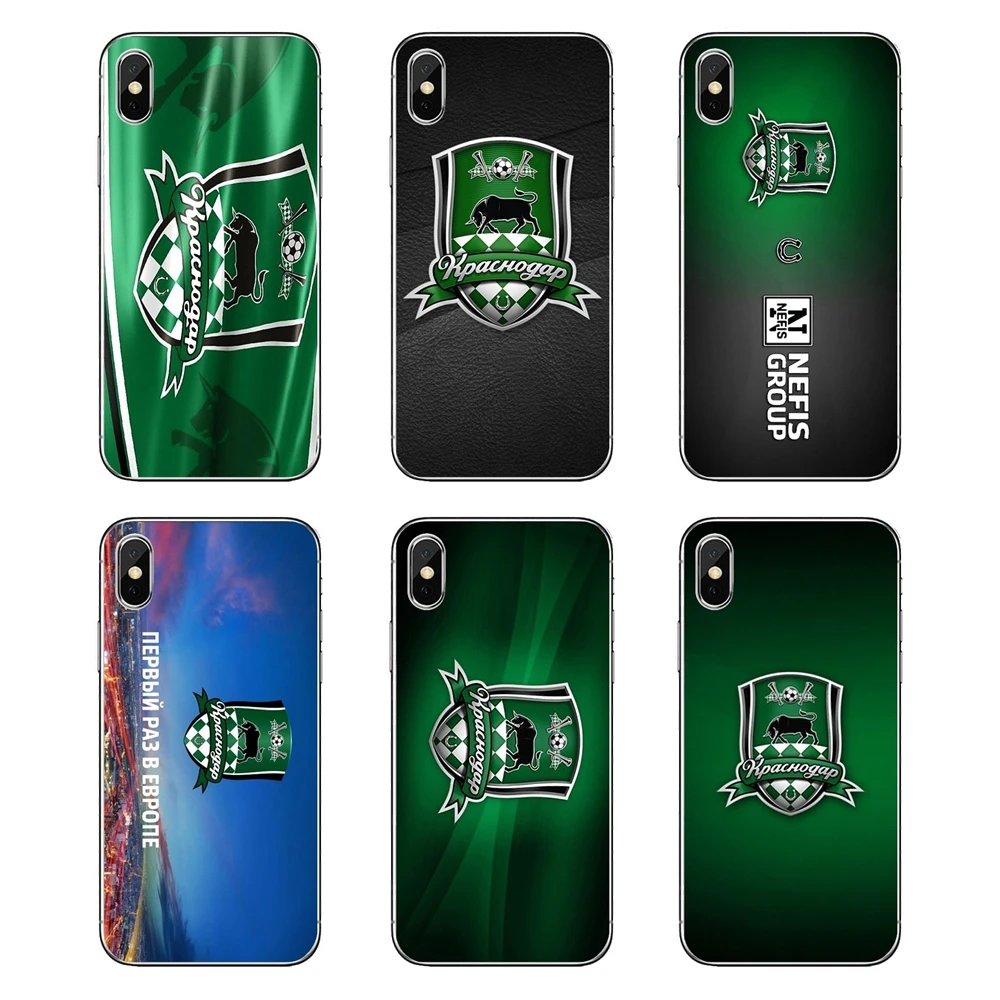 Чехол для мобильного телефона iPod Touch iPhone 4 4S 5 5S 5C SE 6 6S 7 8 X XR XS Plus MAX football Club FC Krasnodar Byki