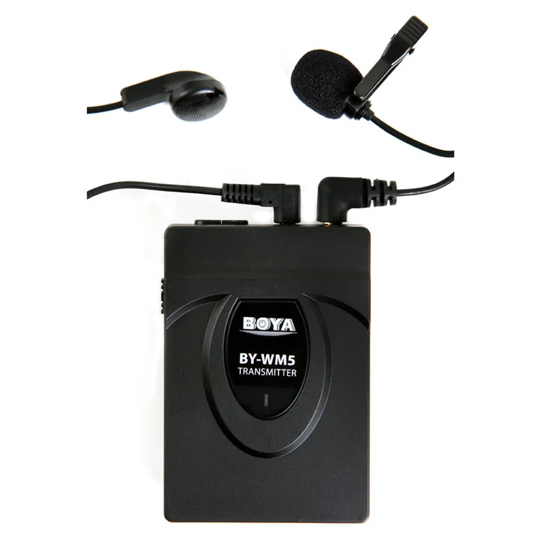 BOYA BY WM5 Pro беспроводной петличный микрофон Lavalier система для DSLR камеры видеокамеры