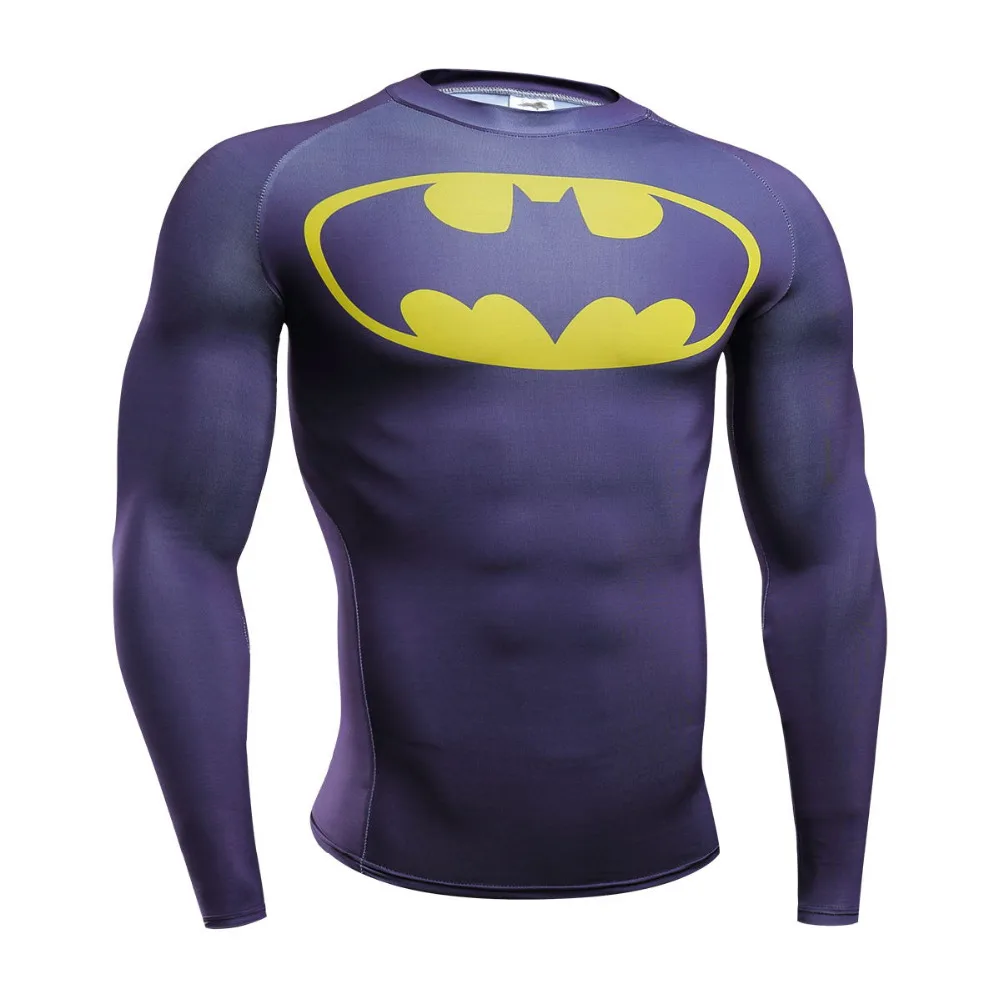 Cycling shirt New Arrival Compression Shirts Bodybuilding Skin Tight Long Sleeves Quick Dry Clothings Colorquick Bodybuild C | Спорт и