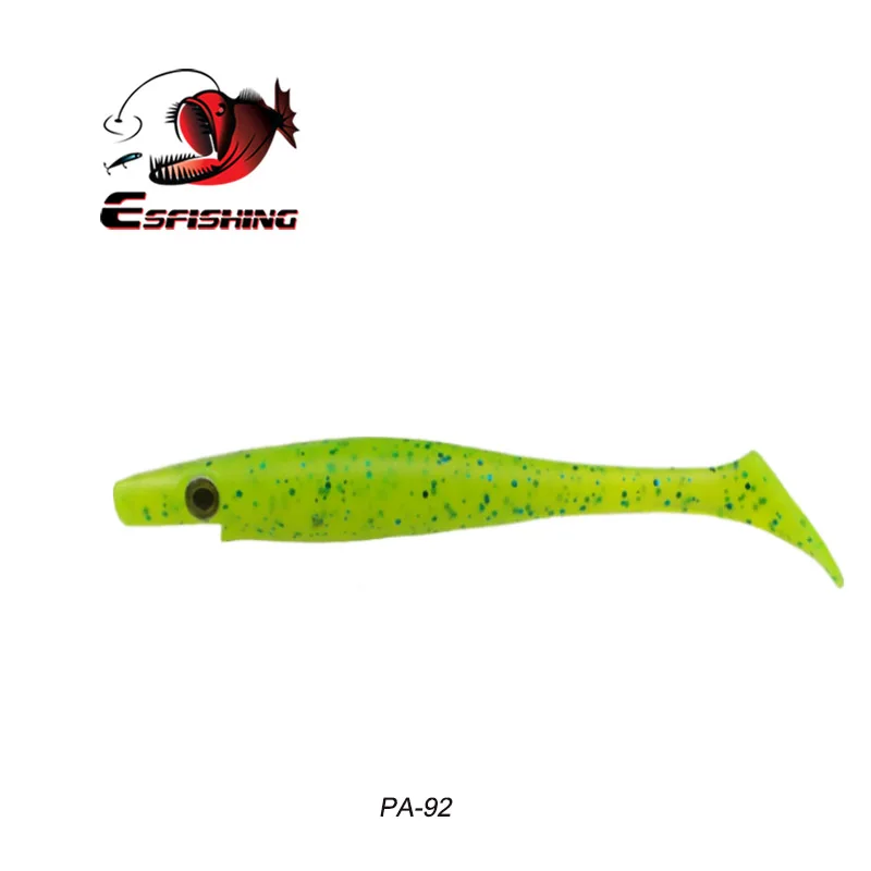 PA92 ESFISHING Горячие приманки Новые свиньи shad 10 см 6 г 6 шт. Джеркбейт рыболовный приманки морские большие приманки мягкие приманки, рыбалка форель Щука окунь бас - Цвет: PA92