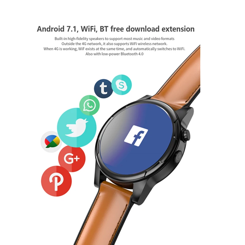 2019X361 красивые роскошные 4g Смарт часы Для мужчин Android 7 1 3 Гб оперативной памяти 32