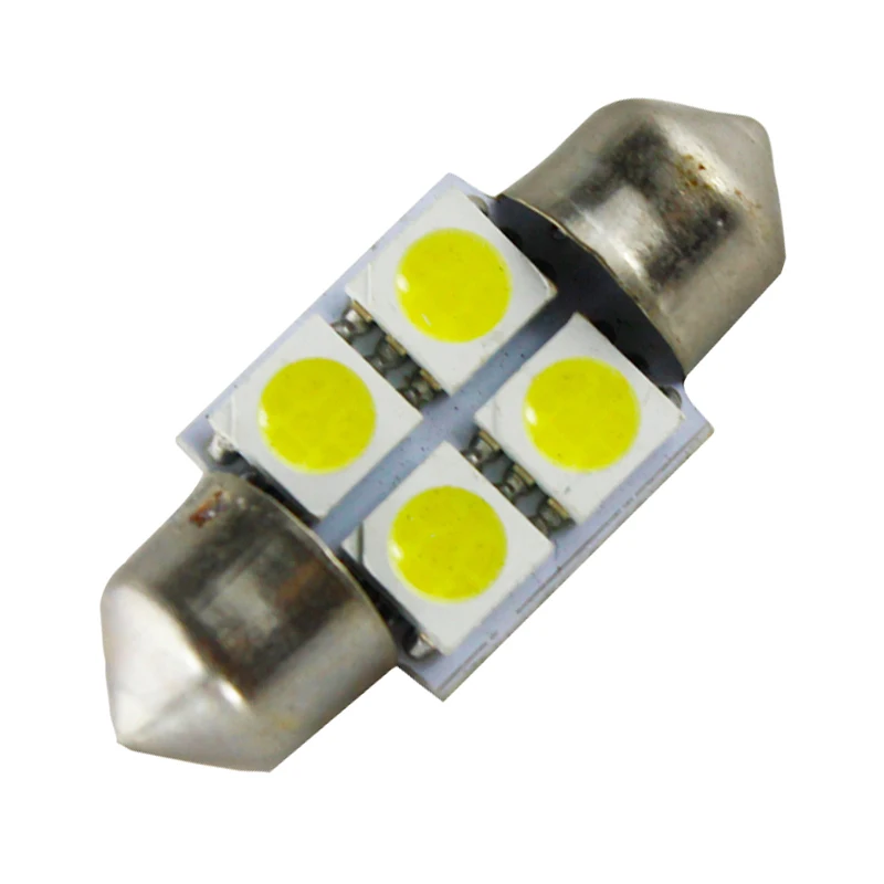 4 шт. белые лампы для чтения автомобиля 31 мм светодиода 5050 SMD 12 В|Сигнальная лампа| |