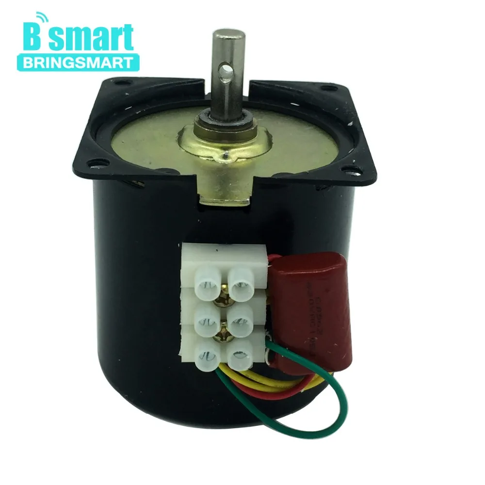 Синхронный двигатель переменного тока Bringsmart 110 В 220 2 5 об/мин мини редуктор с
