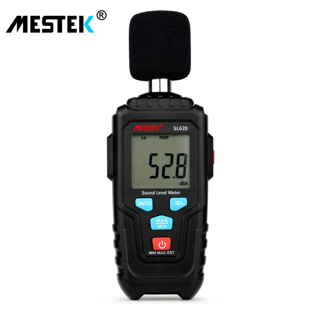 

MESTEK Decibel Meter Audio Level Meter Logger 30-135dB Noise Measurement Sound Level Meter Detector Diagnostic tool SL620