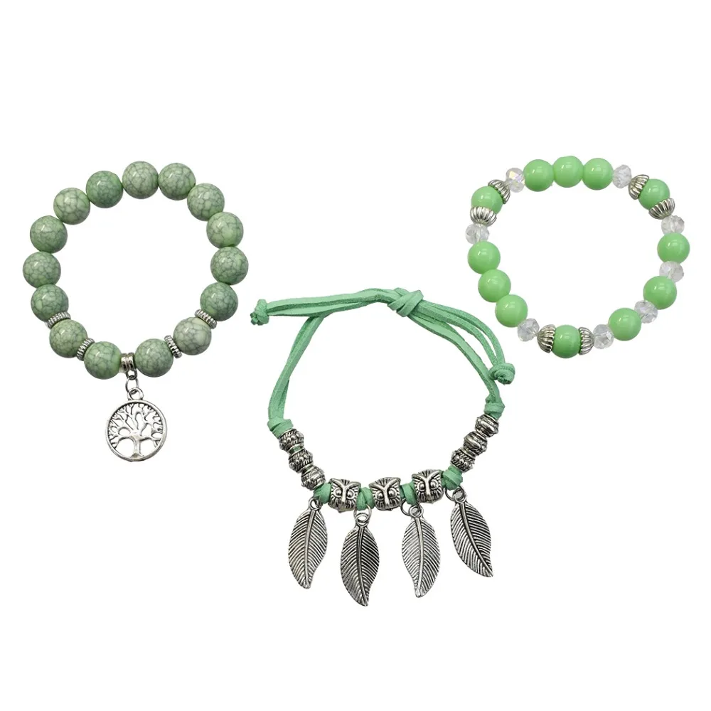 Tibet Vintage Resin Crystal Bracelet &amp Bangle Pulseras Ethnic Jewelry Boho Multilayer Bead Tree of Life Bracelets for Women Men |