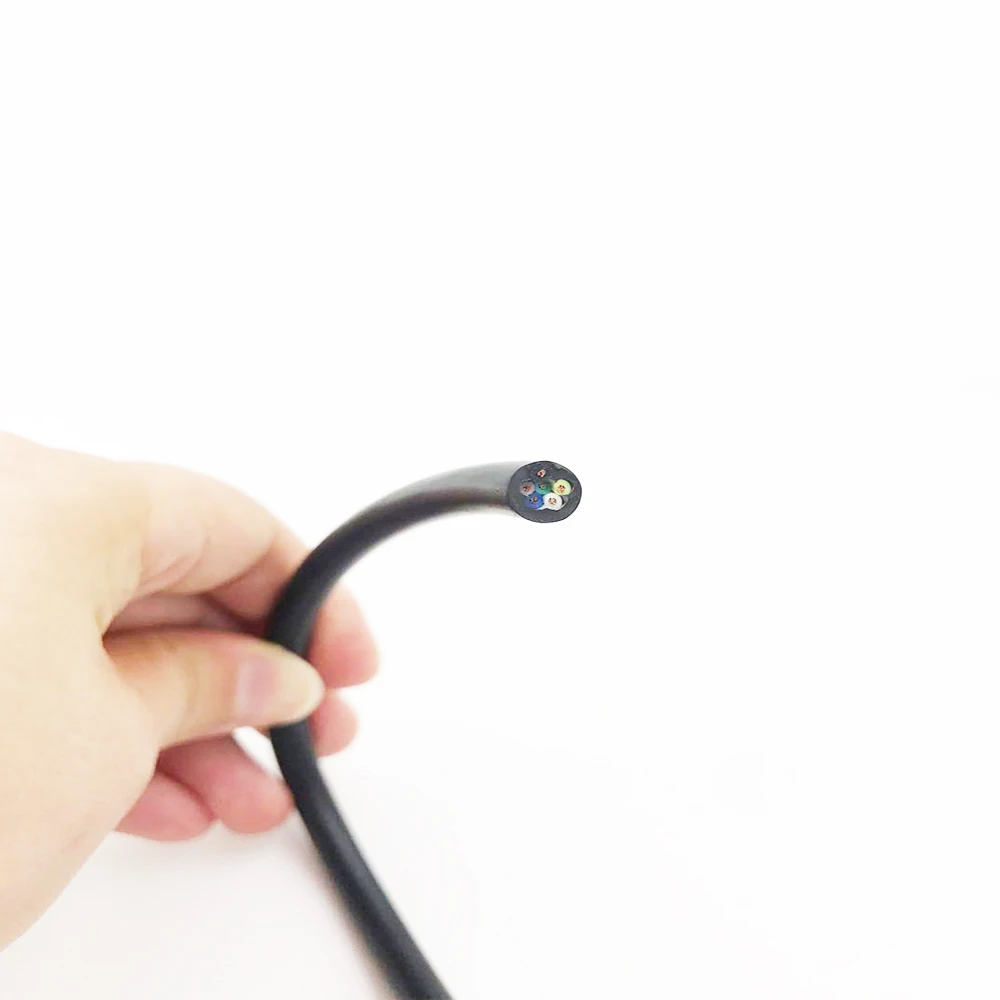 Кабель питания из ПВХ 6 ядер 2 метра шнур круглый разъем RVV6X0.3 квадратный кабель RVV