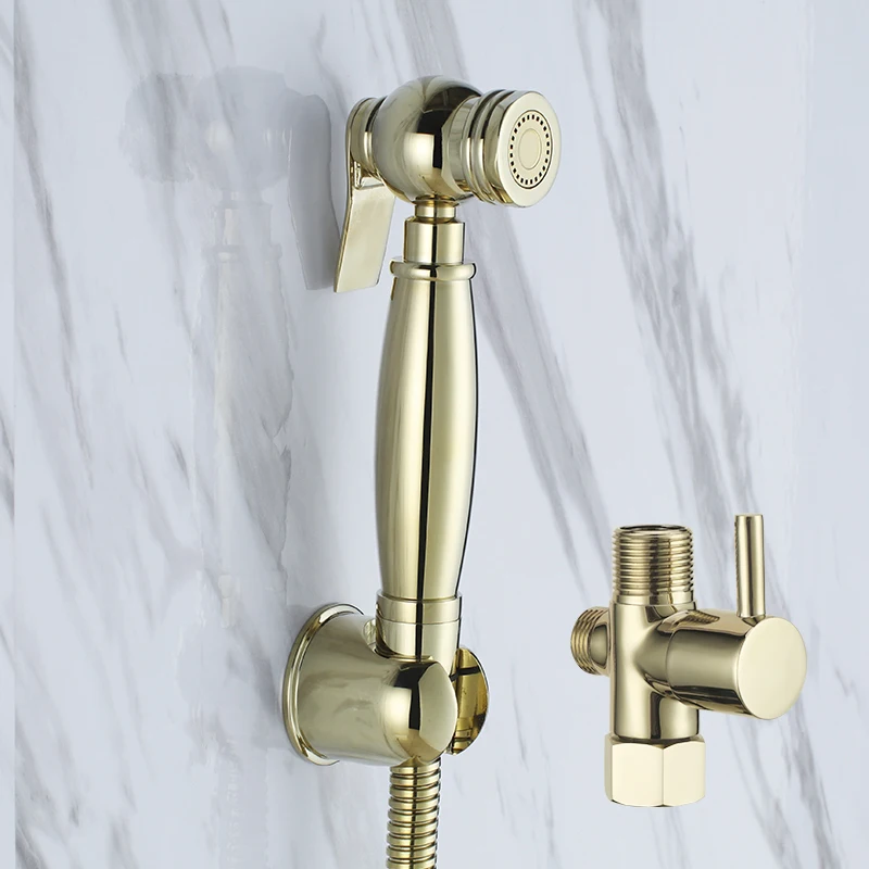Комплект лейки для биде с латунным шлангом 7/8*7/8*1/2|handheld bidet sprayer|handheld bidetdiaper sprayer |