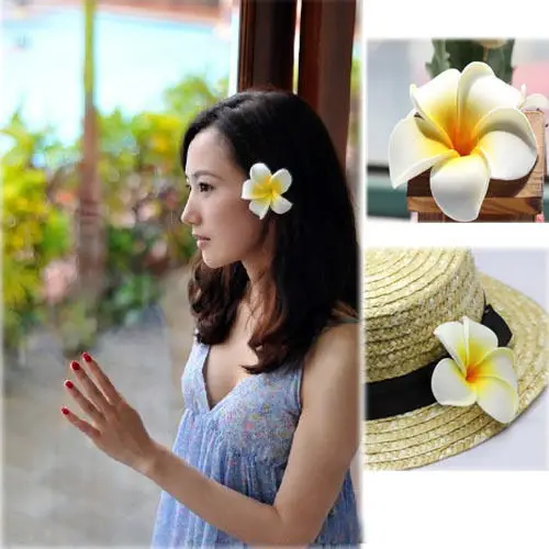 100 шт. Гавайские яйца цветок перо пена аксессуары для волос|flower foam|egg flowerflower hawaiian |