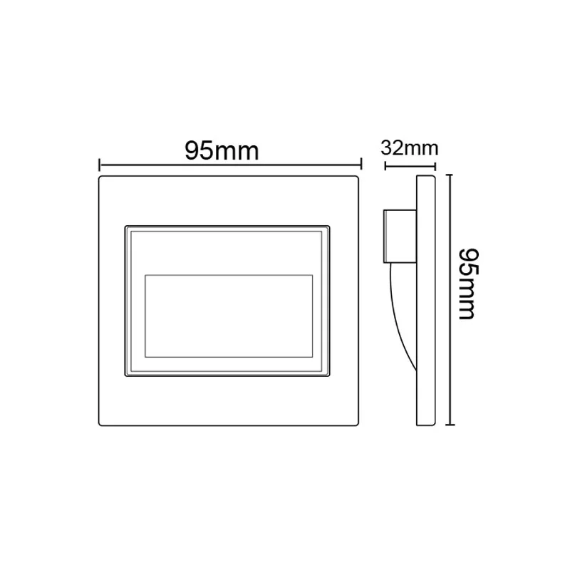 10 шт. светодиодный лестницы светильник утопленный шаг лампа Вход 85 V 265 проезд villa