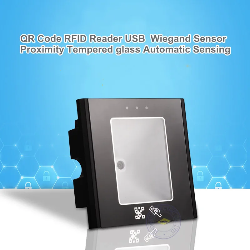 Qr код DC4 15V RFID считыватель USB 125 кГц Wiegand датчик приближения закаленное стекло