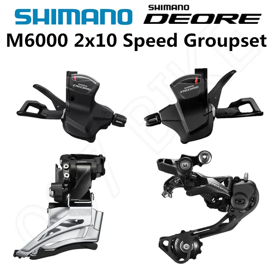 M6025-H 2x10 speed SHIMANO DEORE M6000 Группа Комплект MTB горный велосипед Группа 2x10 3x10 Скорость HG500-10 11-42T M6000 задний переключатель рычаг переключения передач - Цвет: M6025-H 2x10 speed
