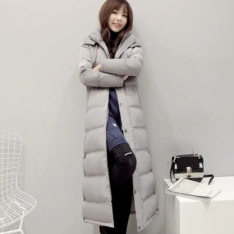 Пуховик женский длинный черный с капюшоном C3756|parka coat women|down parka coatparka |